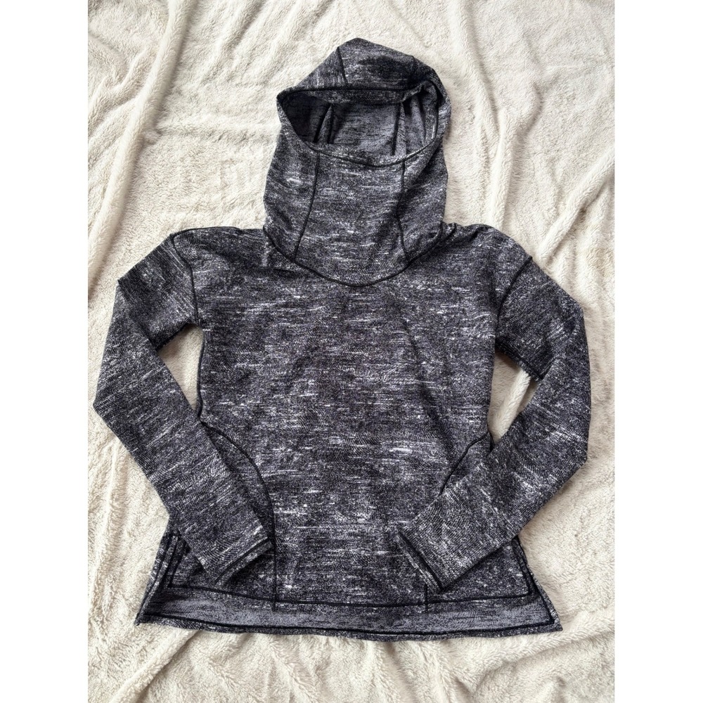 Lululemon Forever‎ Endeavour Long Sleeve Rush Jacquard Black White 4 - Picture 3 of 6